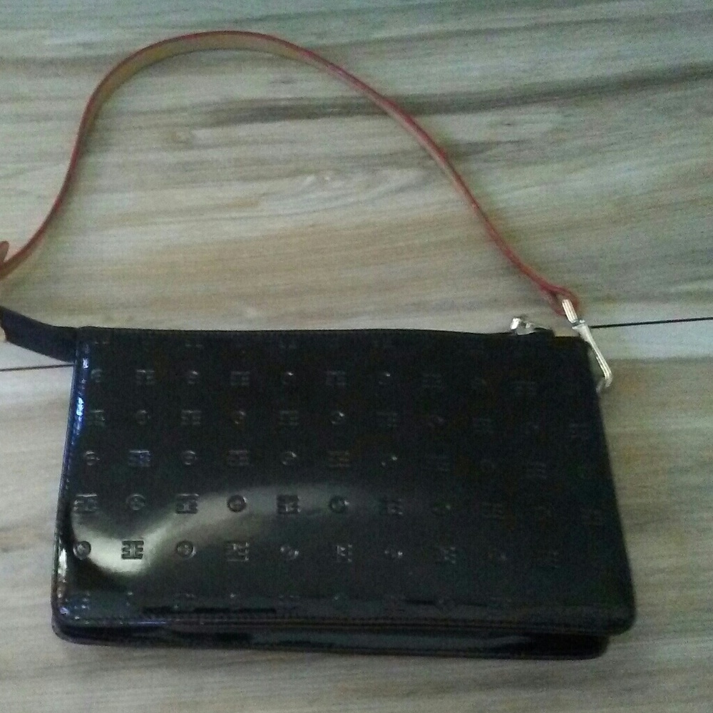 Arcadia patent leather purse